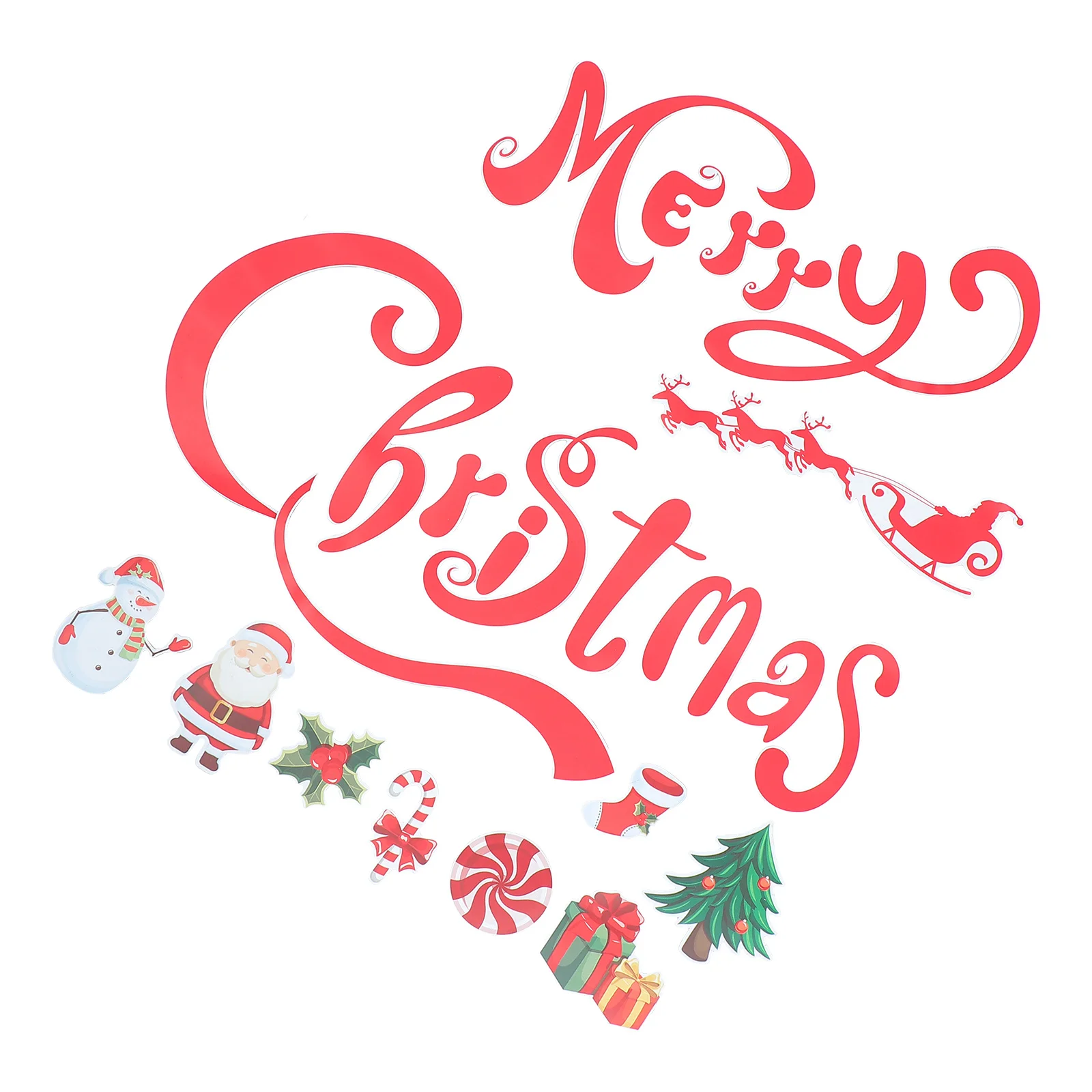 

1Set Christmas Fridge Magnet Lightweight Compact Refrigerator Decal Home Party Supply Xmas Fridge Decals Refrigerator Magnet