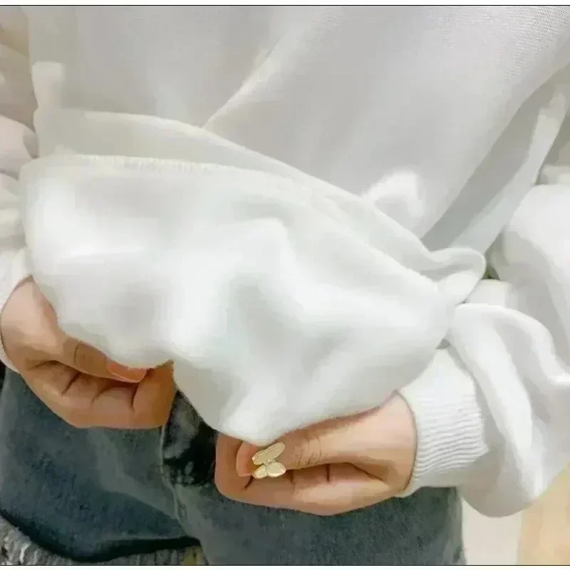 Sweat-shirt à capuche Disney Minnie Mouse pour Halloween et femme, vêtement de rue décontracté, à la mode, nouvelle collection automne/hiver