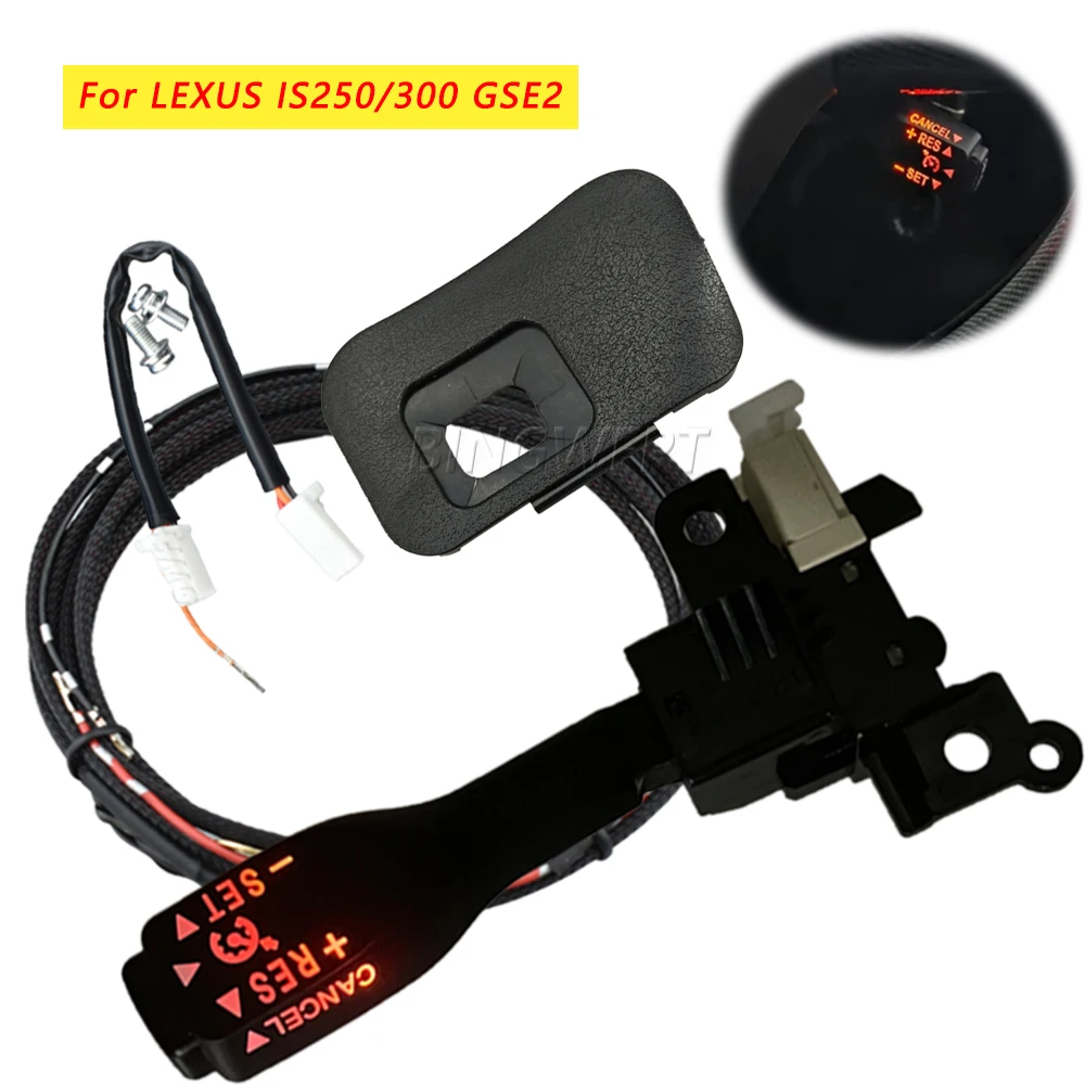 Steering Wheel Cruise Control Switch With Dust Cover 45186-53010-C0 With Backlight For LEXUS IS250 IS300 GSE2 2006-2013