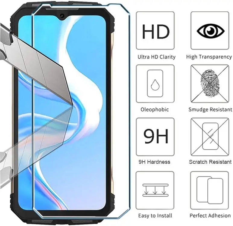 Protective Glass Cover on For DOOGEE V31 GT Tempered Glass Screen Protector For DOOGEE V31 GT Phone Film 6.58\