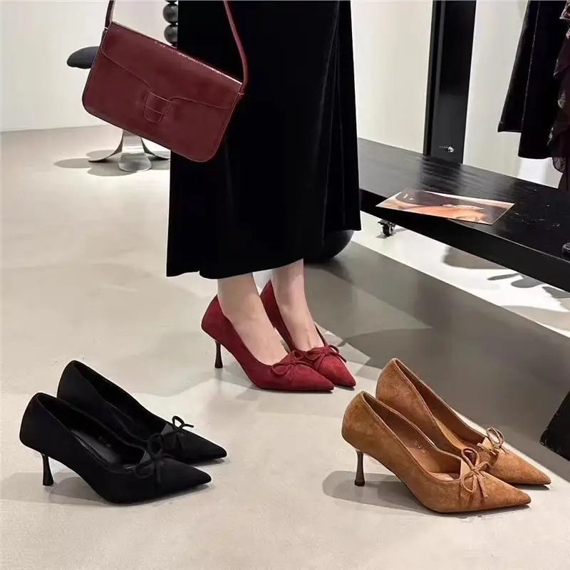 

Designer Shoes for Women 2026Spring Fashion High Heels Luxury Women's Shoes Brand Red Dress Wedding Shoes Women Banquet Footwear