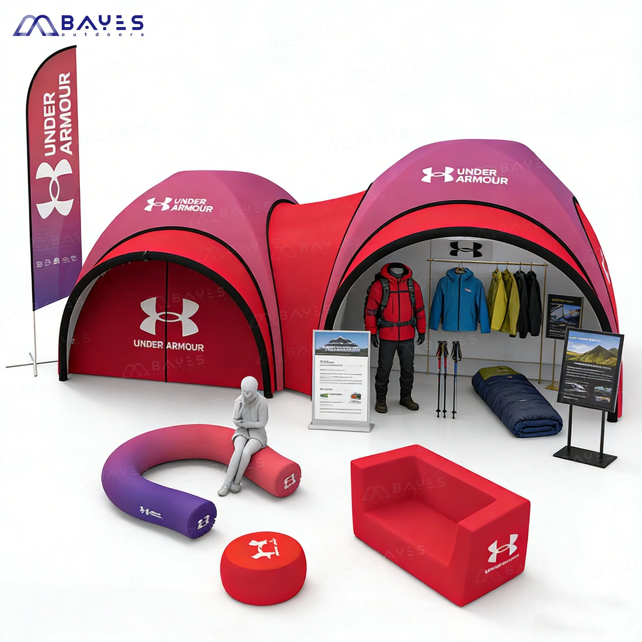 

4 сезона, очень большой роскошный 17,2 квадратных метров, надувная палатка-туннель на 10 человек, надувная палатка-альтанка с воздушным герметичным навесом