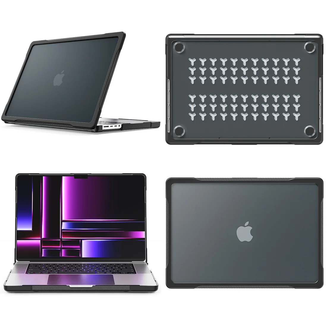 matte Hard Shockproof Cases Soft TPU Bumper For MacBook Pro 16 inch Case 2021 2022 2023 Release A2780 A2485 M1/M2 Pro/Max