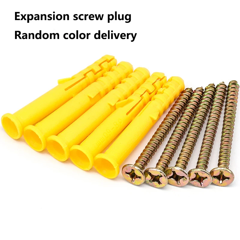 10 Pieces 20 Pieces M6, M8, M10 Plastic Expansion Tubes with Self-Tapping Screws and Expansion Screw Caps