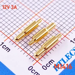 5 pcs Spring Loaded Pogo Pin Connector 2.0 mm Diameter Hight 7.2mm Above PCB Through Hole 12V 3A Gold Plate 3u M1416 2.0x9.0
