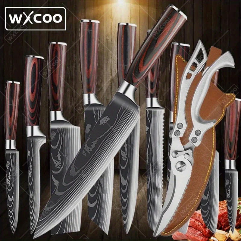 11 Pcs High Carbon …