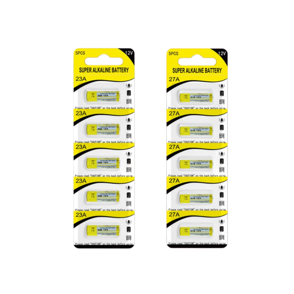 Super Power 12V 23A 27A Alkaline Battery L828 K27A, Stable Battery for Doorbell Remote Control Garage Door Security Alarm