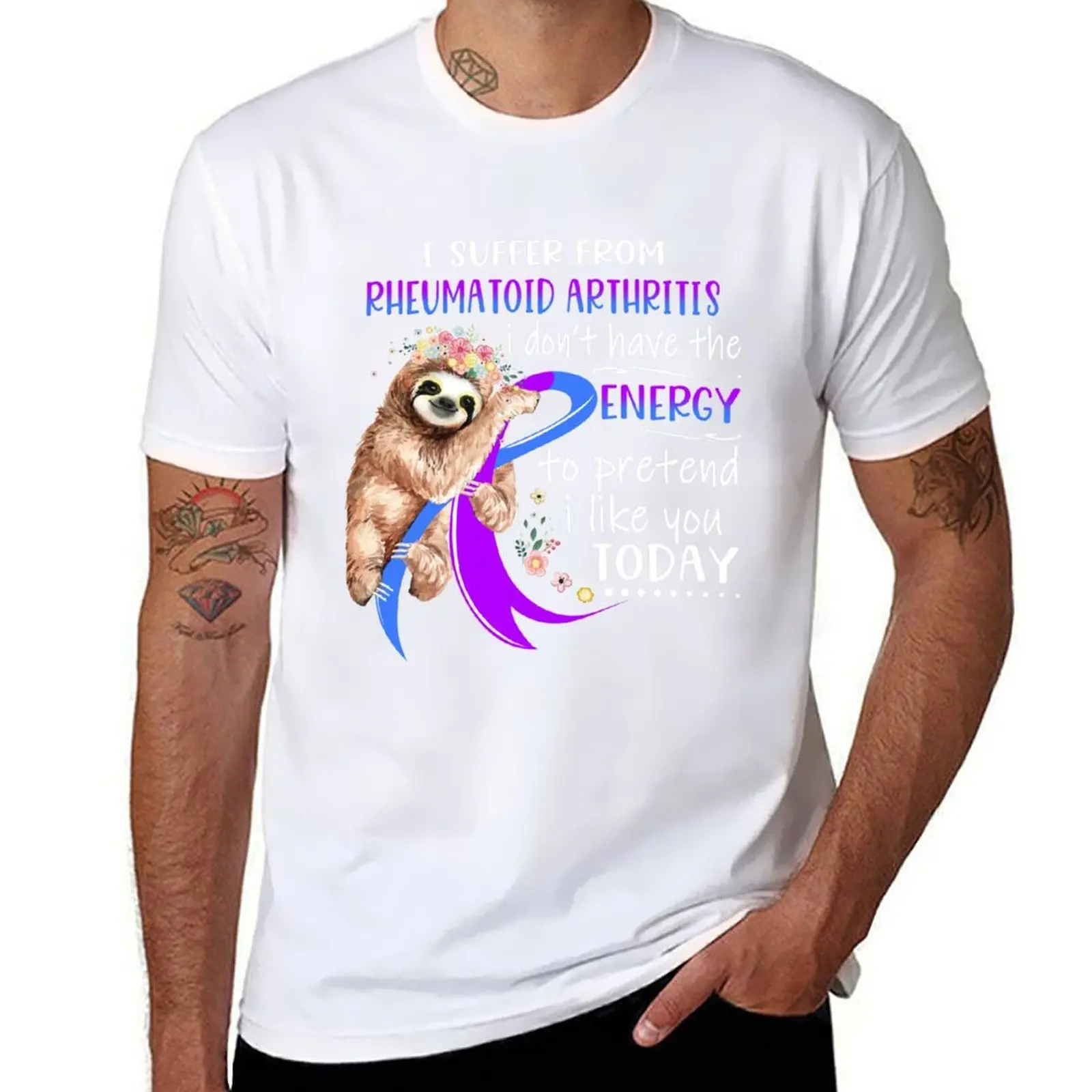 

I Suffer From Rheumatoid Arthritis i don't have the Energy To Pretend I Like You Today T-Shirt anime tshirt T-Shirt