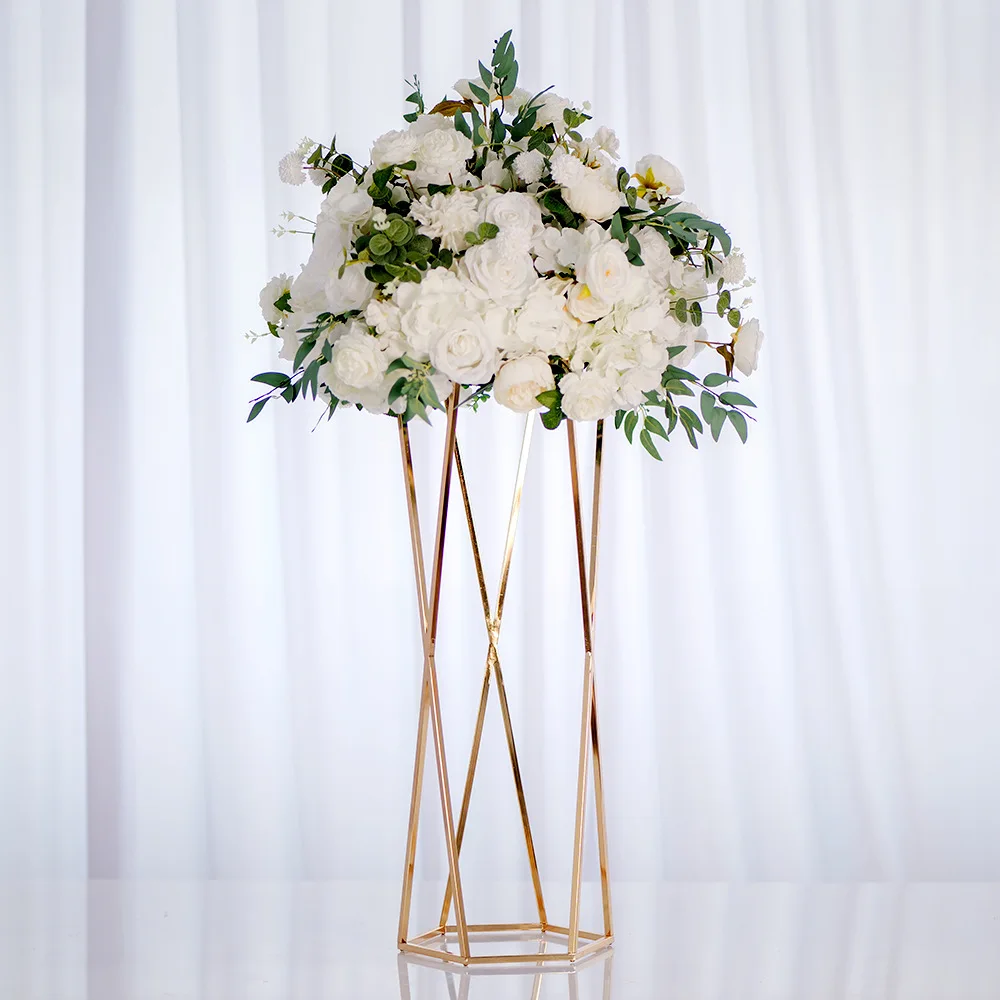 Electroplated flower Road guide hardware disassembly assembly flower stand Wedding main table flower