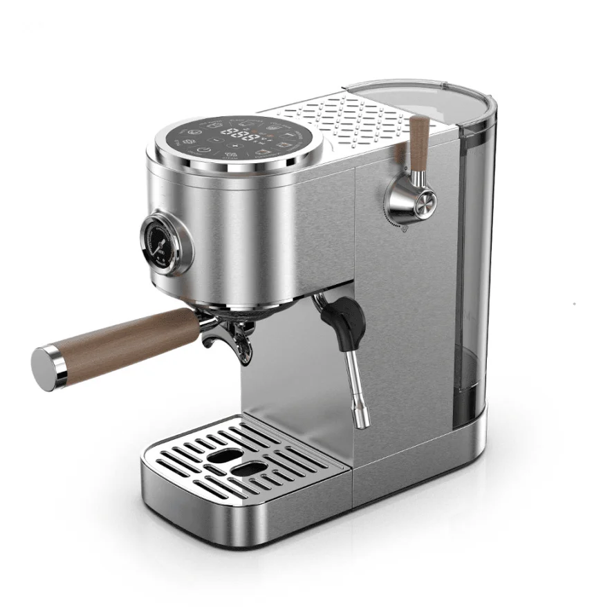 2100W Semi-Automatic Coffee Maker-Cold/Hot Brew with 95°C Brewing, 135°C Steam, 58mm Ground Coffee, 20Bar Pump Pressure, Steam-A