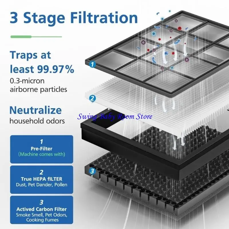 K1AD Air Purifier Filter Replacement Air Cleaners Filter Plastic Air Purifier Part