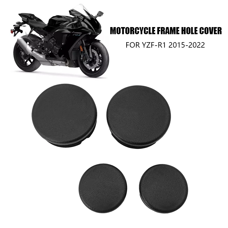 4PCS Motorcycle Frame Hole Cover Caps Plug Decorative Frame Cap Set For Yamaha YZF R1 YZFR1 R1M 2015-2022 2018 2019 2020 2021