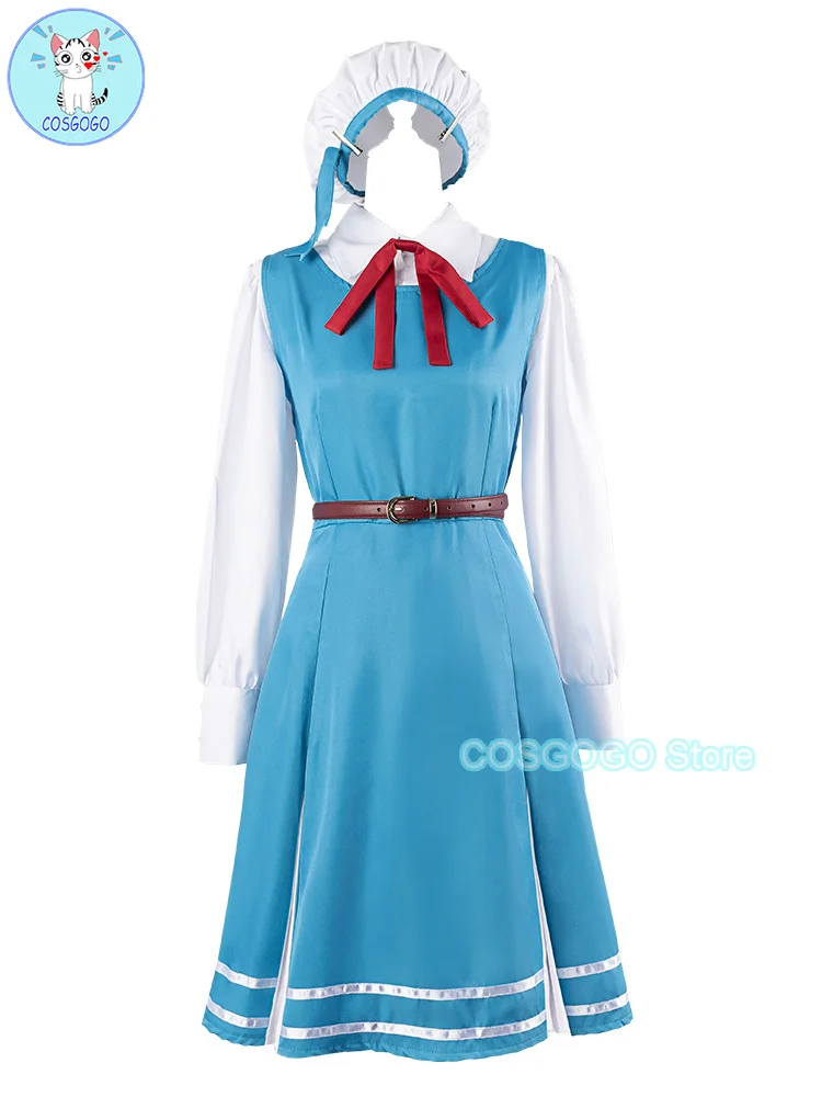 

COSGOGO Morino Korisu Cosplay Costume Halloween Lolita Dress I Admire Magical Girls, And... Gushing Over Magical Girls Cos Women