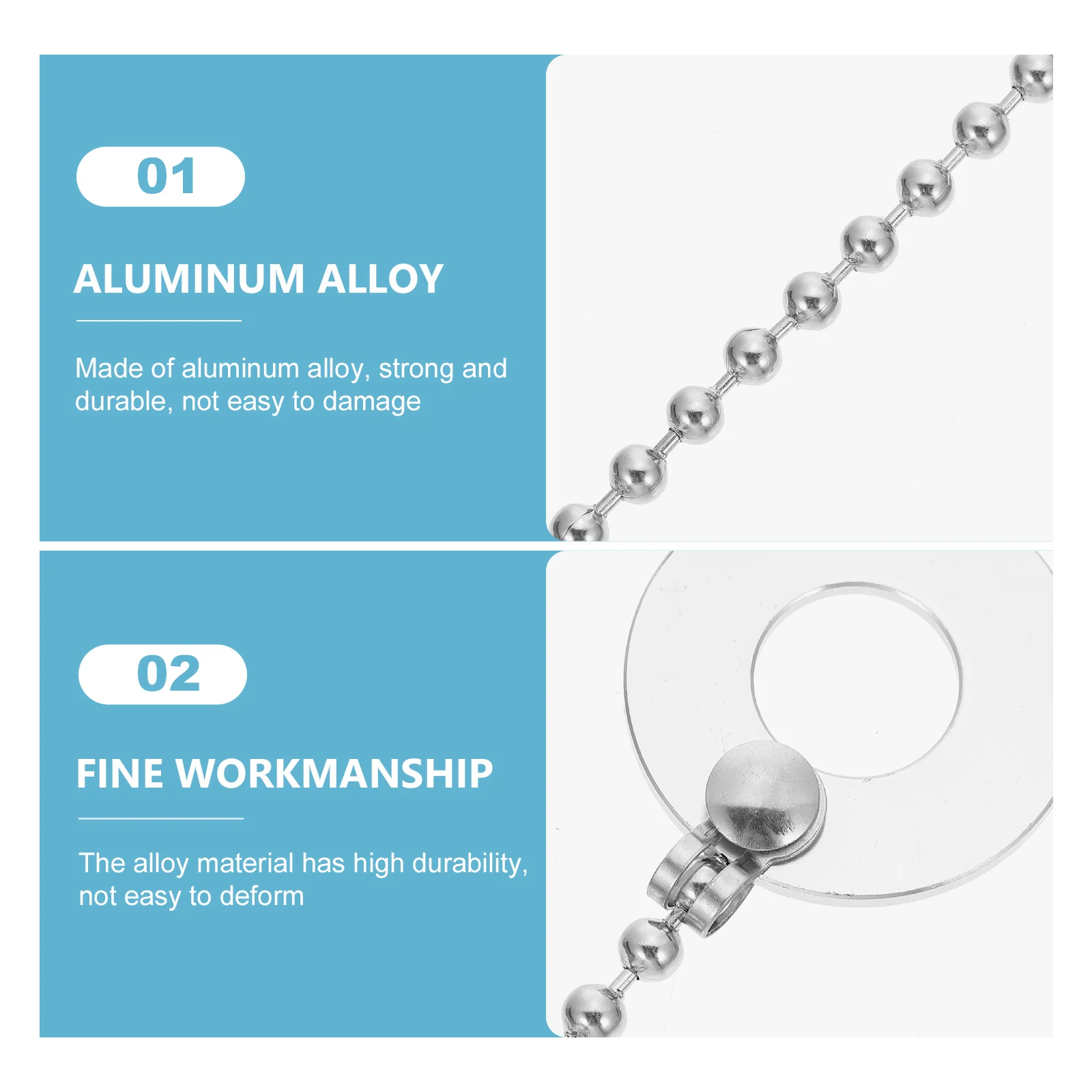 

Cymbal Alloy Extension Chain for Drum Kit Professional Cymbal Sound Prolonging Effect Professional Drum