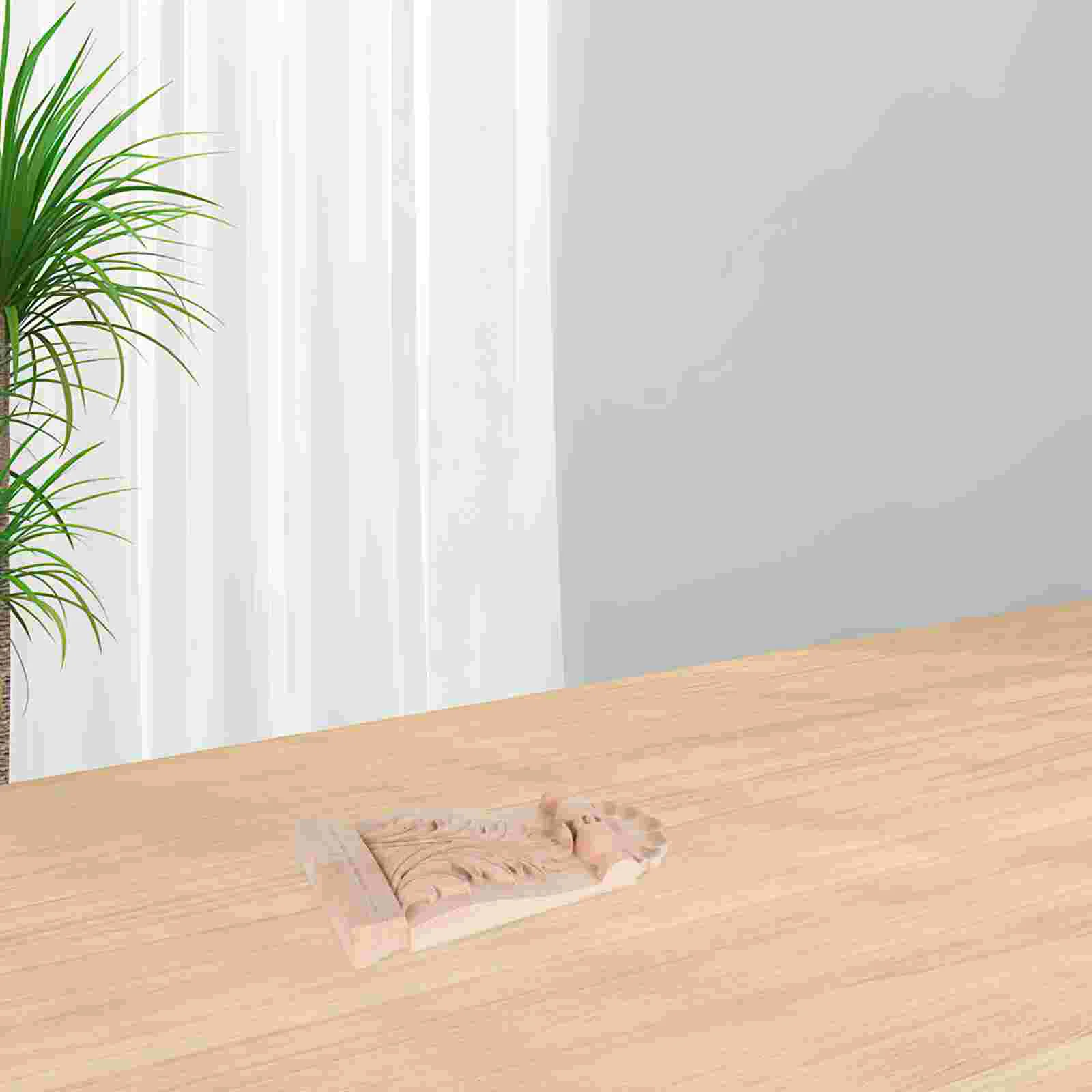 Ukiran Kayu Modal Gaya Eropa Applique Onlay Korel Dekoratif Keahlian Kayu Solid Kokoh Ruang Tamu Kamar Tidur