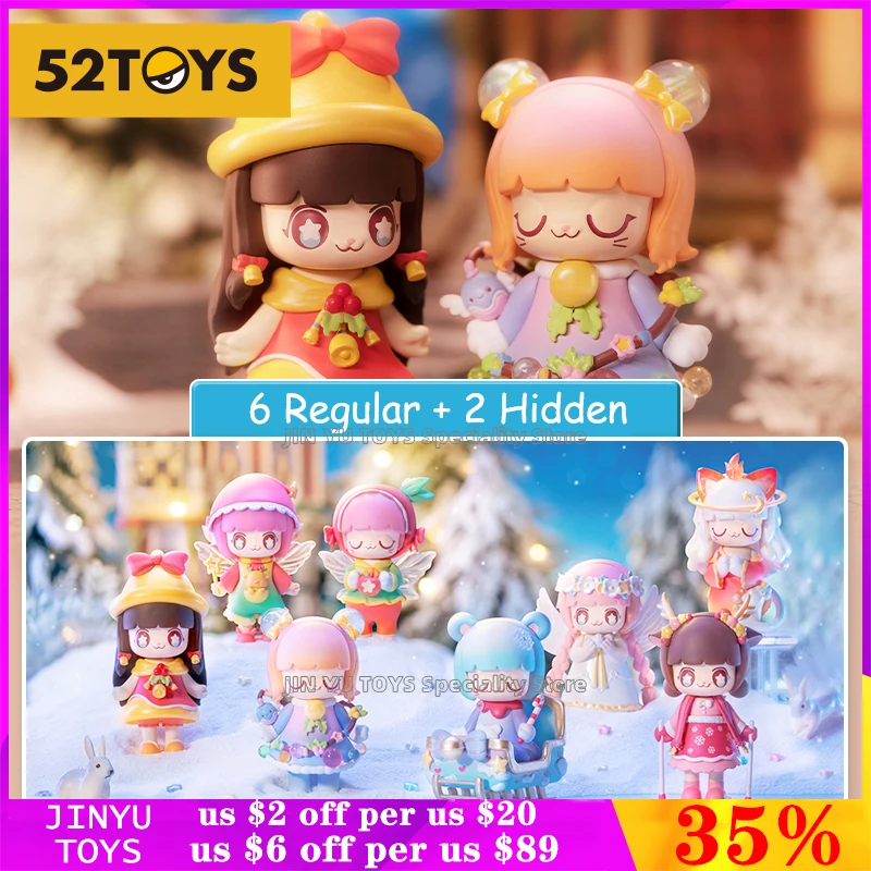 

Original 52TOYS Kimmy&Miki Wonderful Wish Night Series Blind Box Figurine Cute Girl Action Figure Toy Kawaii Model Birthday Gift