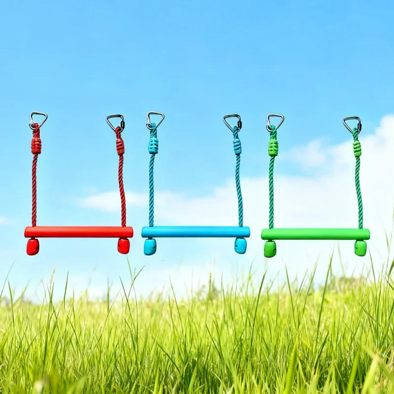 Columpio colgante de juguete para niños, columpio interior y exterior, accesorios de escalada, equipo de entrenamiento, ejercicio de fuerza del brazo, juguete divertido