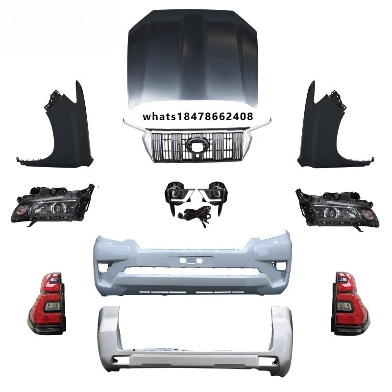 

2010 Old to New 2018 Facelift Whole Bodykit with Low-end ConfigurationHeadLight Body Kit for Prado 150 FJ150
