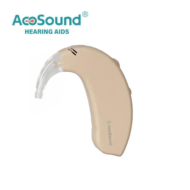 AcoSound Super Power BTE-H Digital Hearing Aids For Elderly Programmable Sound Amplifier For Severe And Profound Hearing Loss