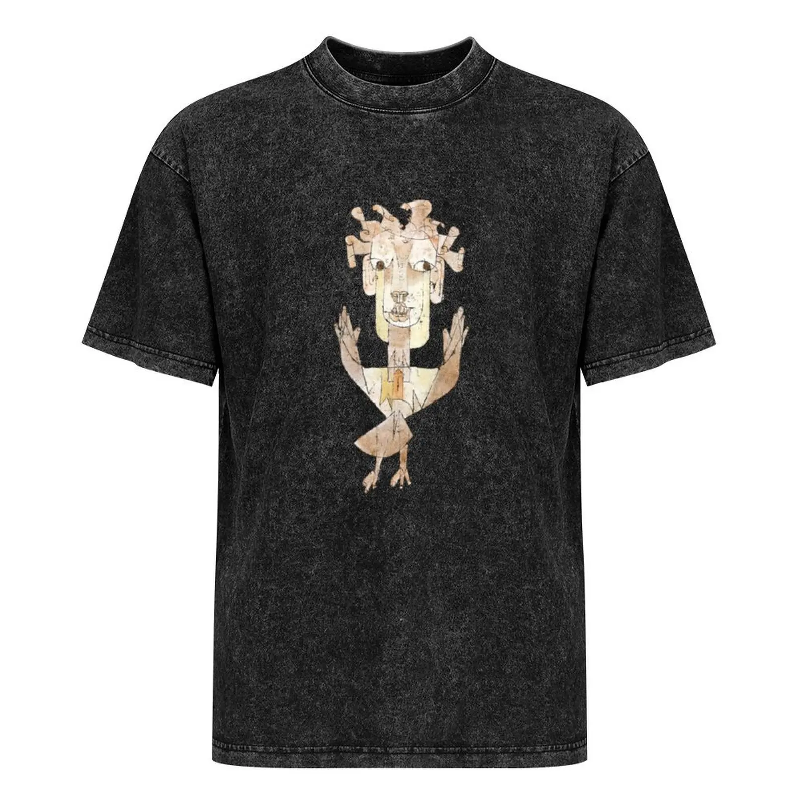 T-shirt dos homens com o anjo da história, paul klee-angelus novus, anime camiseta