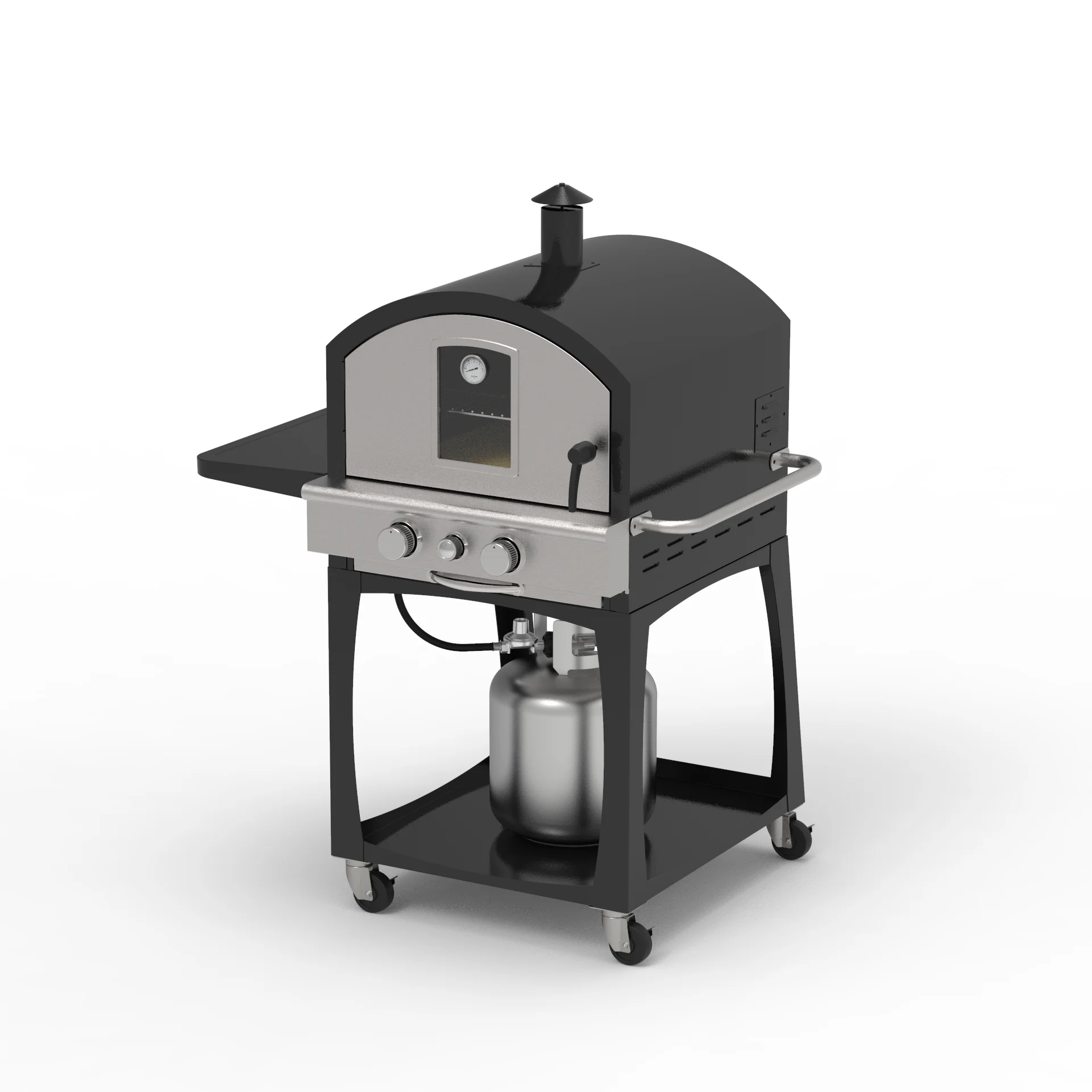 Outdoor Stainless Steel Grill Fired Pizza Ofen Pellet Pizza Stove Tabletop Gas  Pizza Oven