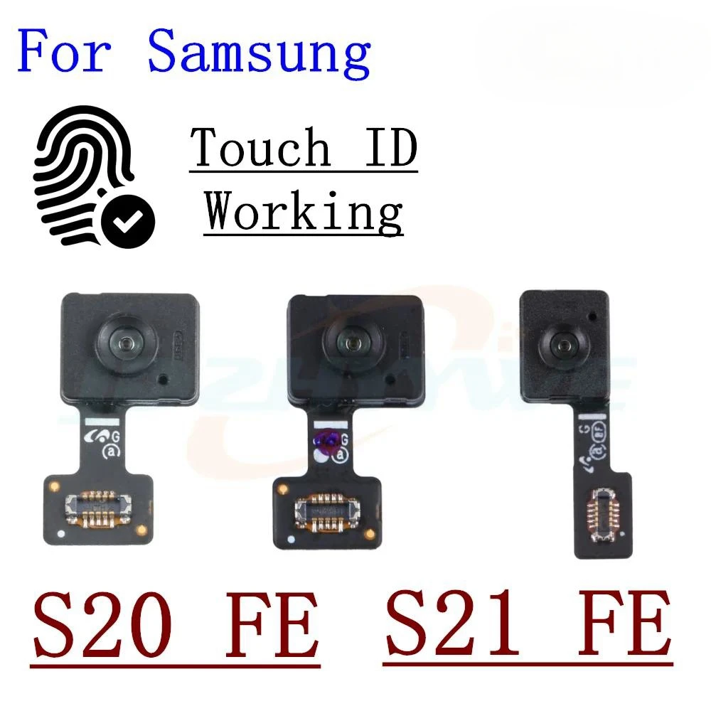 Fingerprint Scanner Flex Cable For Samsung Galaxy S20 S21 S23 FE S20FE S21FE 5G S23FE Under Screen Touch ID Sensor Phone Parts