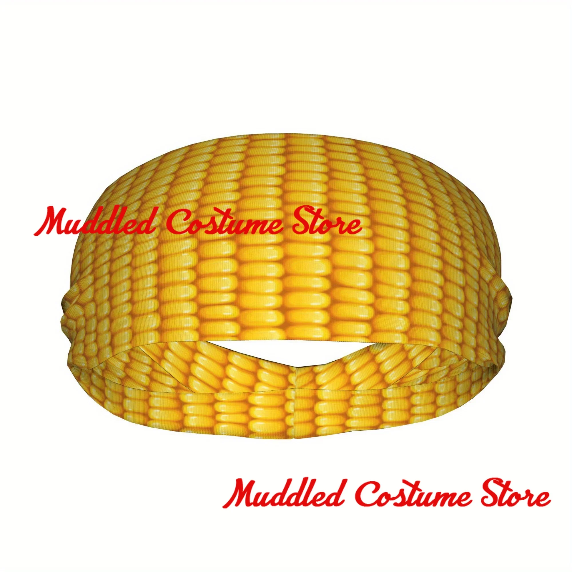 

Спортивная повязка на голову с рисунком кукурузного початка, повязка на голову, повязки на голову, впитывающие пот, подходит для бега, йоги, фитнеса