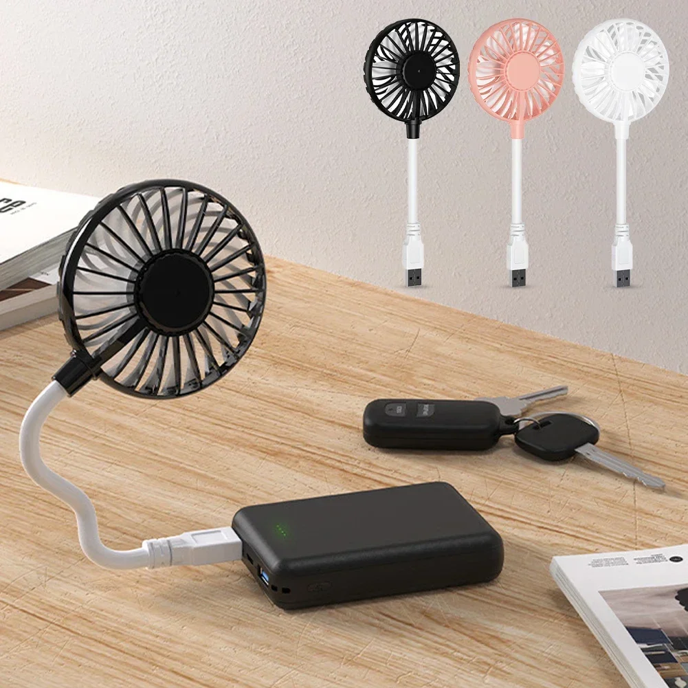 Tragbarer Mini-USB-Lüfter flexibler Indoor-Outdoor-Reisesport-Luftkühl ventilator für Laptop-Desktop-PC USB-Ladegerät Power bank