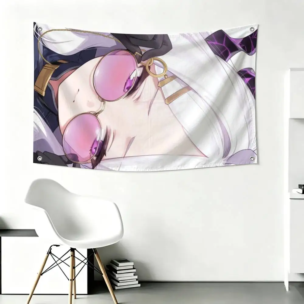 B-Blue A-Archive S-Sorasaki H-Hina Flags for Bedrooms Home Decor Items Outdoor Decors Garage Decoration Flaga
