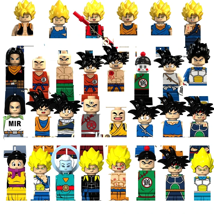 

30pcs/set Dargon Ball Z Vegta Frieza Son Goku Gohan Super Saiyan Anime Figure