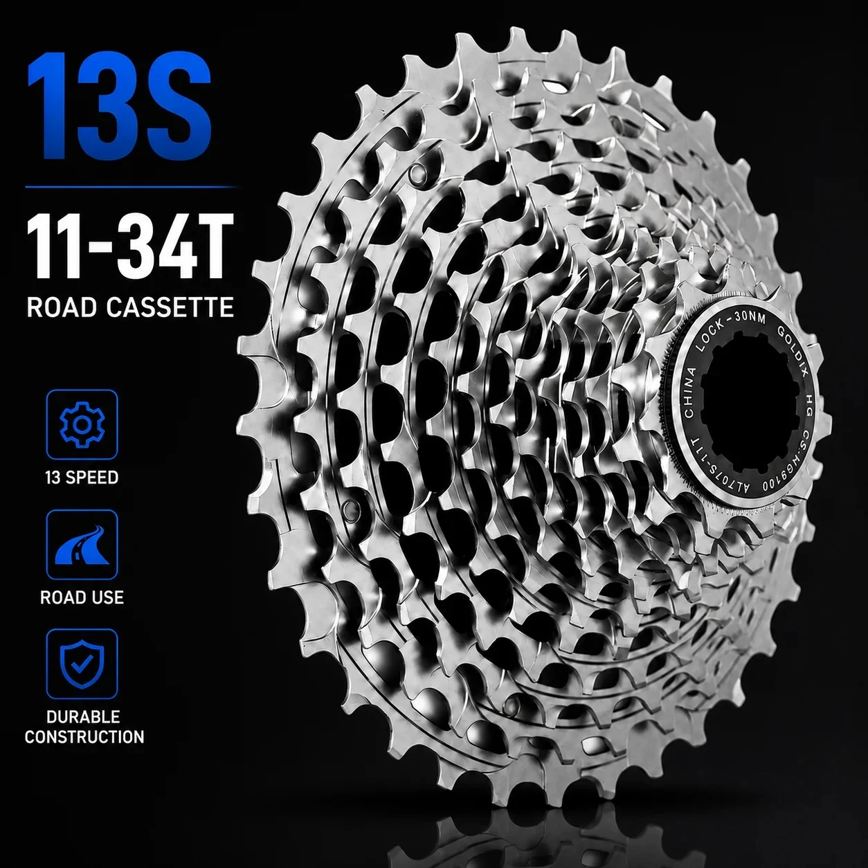 Cassette 11 Speed - Cassete GOLDIX R9100 13 Velocidades para