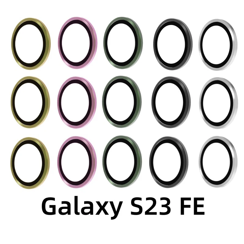 Camera Glass For Samsung Galaxy S23 S23+ A25 A24 A34 A14 A54 A35 A15 A55 A35 Lens Metal Ring s24 Sansung S24+ Screen Protector