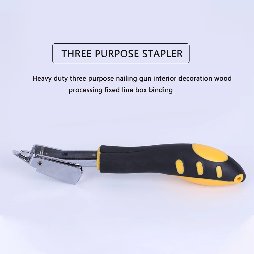 Nail U Shape Manual Staple Metal Portable Stitching Nail for Framing Woodworking, U Shape Nail