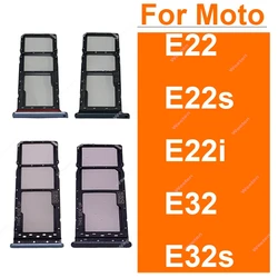 Bandeja de cartão sim para motorola moto e22 e22s e22i e32 e32s sim cadr slot titular leitor cartão adaptadores soquete substituição