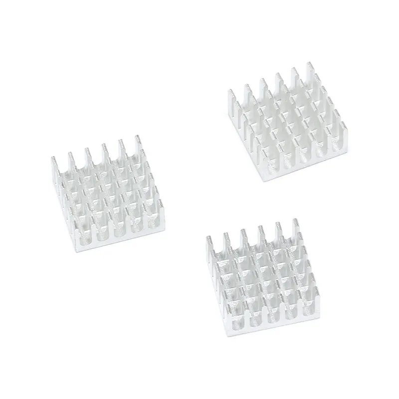 Bộ 5 Đế Tản Nhiệt 22x22x10mm Tản nhiệt Tản Nhiệt Nhôm 22*22*10mm Nhiệt bồn rửa Kim Loại làm Khe Để Làm Lạnh Chip 22mm x 22mm x 10mm