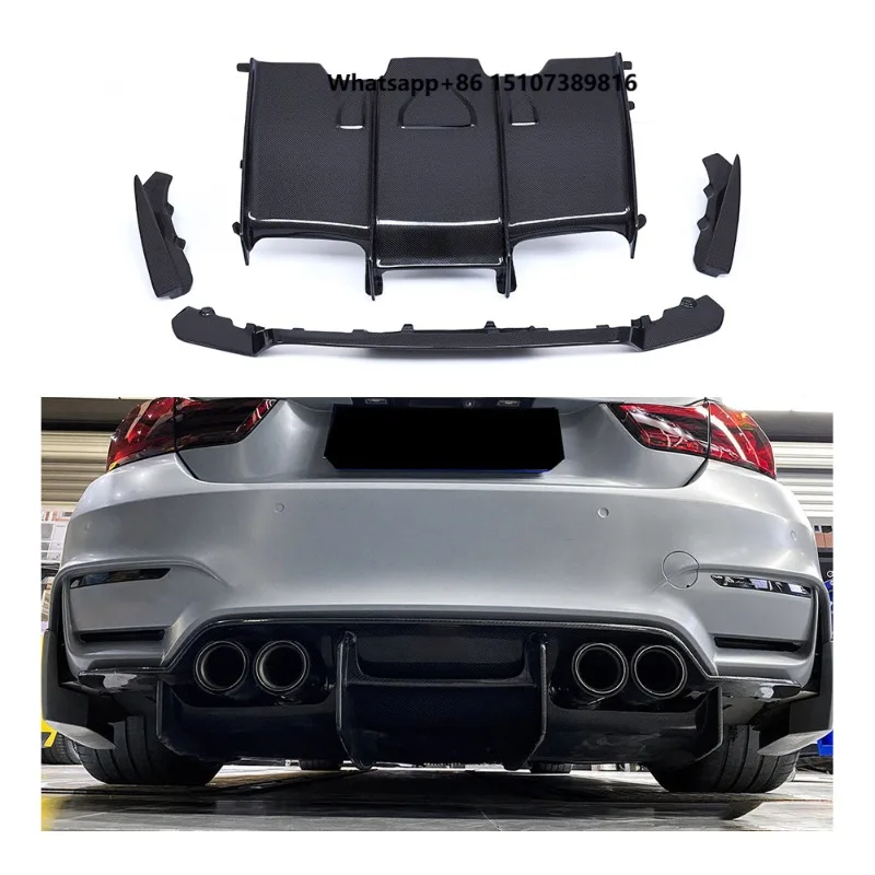 OEM Carbon Fiber Rear Bumper Lip Diffuser Splitter for M3 F80 M4 F82 F83 PSM Style Rear Diffuser New Condition