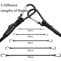 5 Types of Stretch Elastic Ropes Kayak Tying Ropes Roof Luggage Fixing Ropes Camping and Hiking Accessories