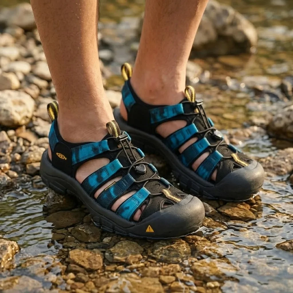 Outdoor Casual Low Top Sports Sandals, Non Slip Breathable Wear Resistant Wading Shoes