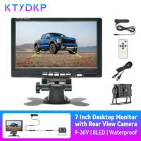 KTYDKP Parking Car Rear View Camera with Monitor 12-24V Reversing Camera with 7\
