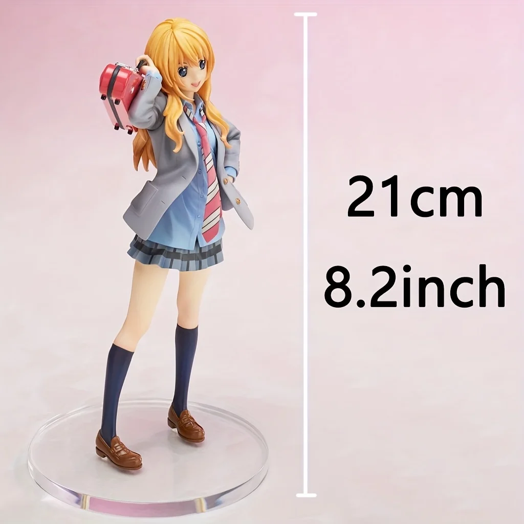 Figurki anime Miyazono Kaori, ozdoby na figurki, małe prezenty, dekoracje do pokoju, prezenty świąteczne