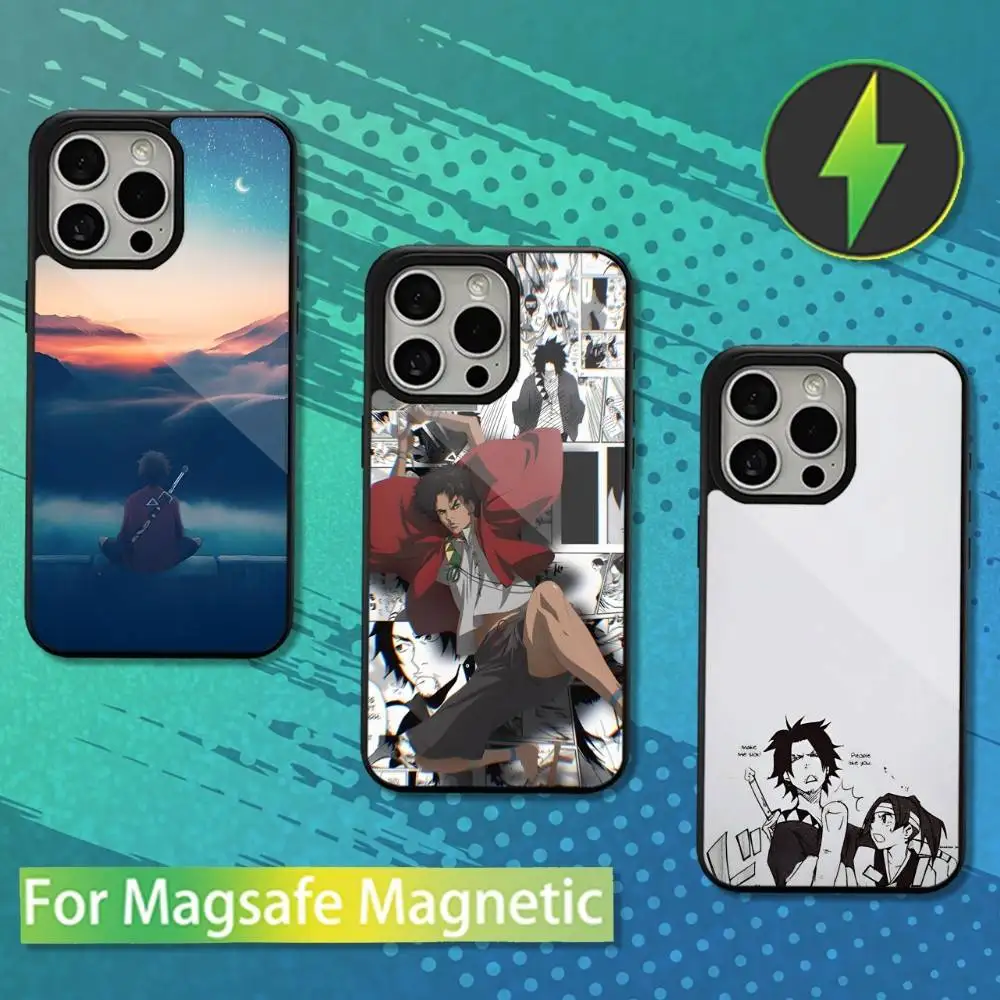 

S-Samurai Anime C-Champloo Phone Case For iPhone 16,17,15,14,13,12,11,Pro,Max,Plus,Mini,Magsafe,Magnetic Wireless Charging Case
