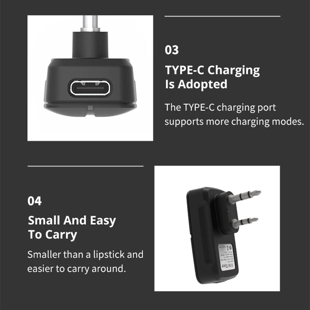 BPC-1 トランシーバー ワイヤレス プログラマー USB-C 充電 K-Head BT 周波数書き込みツール 軽量 Baofeng UV-5R/BF-888S 用
