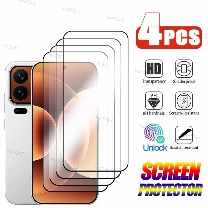 2/4 قطعة حامي الشاشة ل Xiaomi 17 Pro Max الزجاج المقسى Xiaomi 17 Pro Max المضادة للخدش الغراء الكامل الزجاج Xiaomi 17 Pro Max
