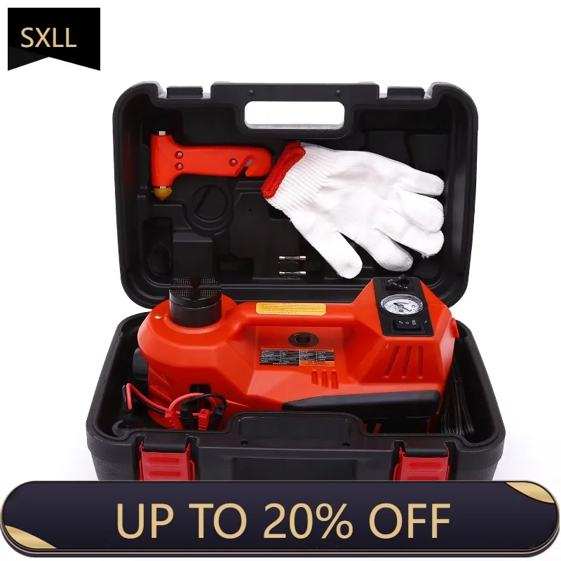 

SXLL Professional 5-ton portable car Dc 12v 5t multi-function car hydraulic jack with electric impact wrench