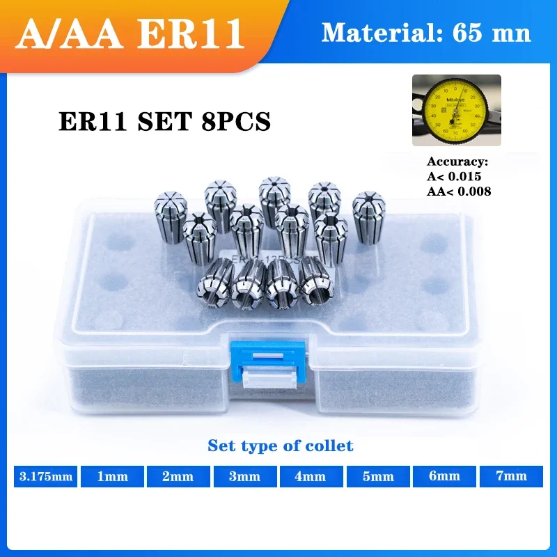 

Hot salesQuality Grt 1Set ER Collet Chuck ER16 ER20 ER25 ER32 ER40 Cnc Clamping Machine Lathe Mill Spring Chuck