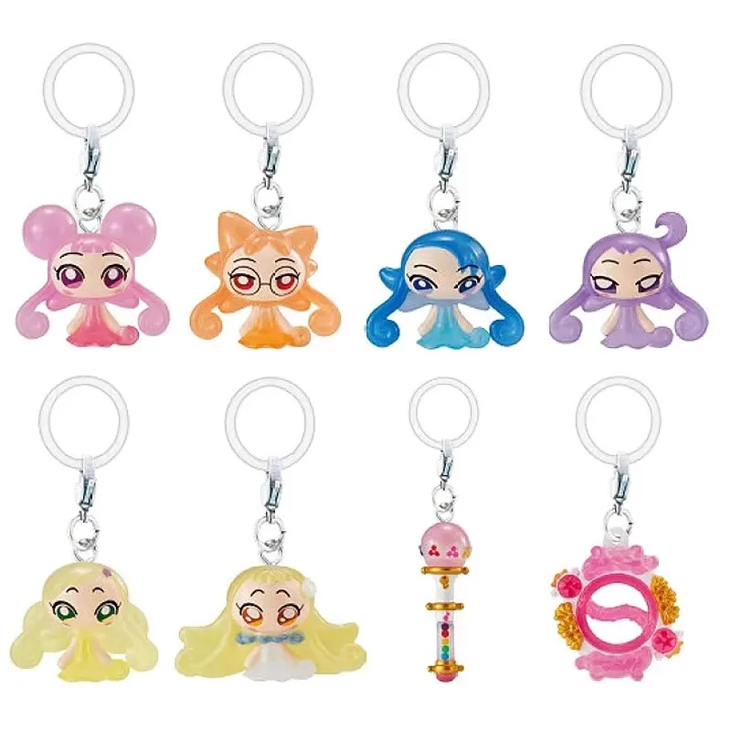 

Bandai Original 8Pcs Gashapon Ojamajo Doremi めじるしアクセサリー3 Toys For Kids Gift Collectible Model Ornaments