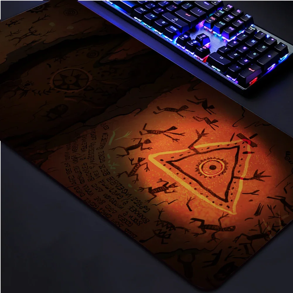 Gravity Fall Office Accessories Mousepad Long Computer Mat Accessory Extra Large Gaming Carpet Mouse Pad Rubber Mouse Pads Anime