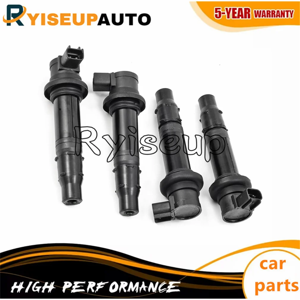 5SL-82310-00-00 new 4pcs Ignition Coils for Yamaha R1 R6 R6S VMAX 1700 RS Vector Venture Viper Sidewinder 5PW-82310-00-00 F6T588