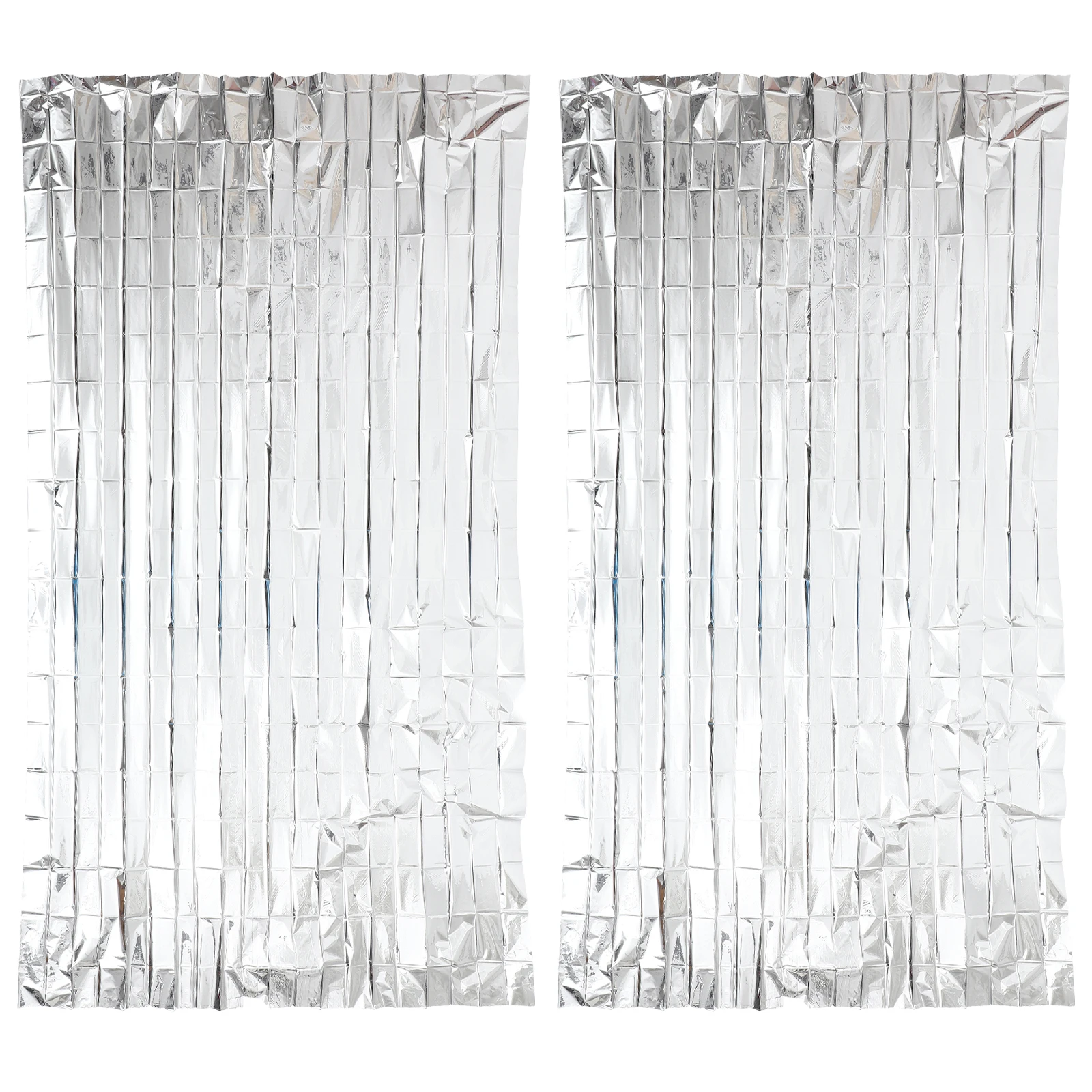 

2pcs 210X130Cm Emergency Warm Blanket Polyethylene Foil Covered Survival Thermal Blanket For Outdoor Exploration First Aid