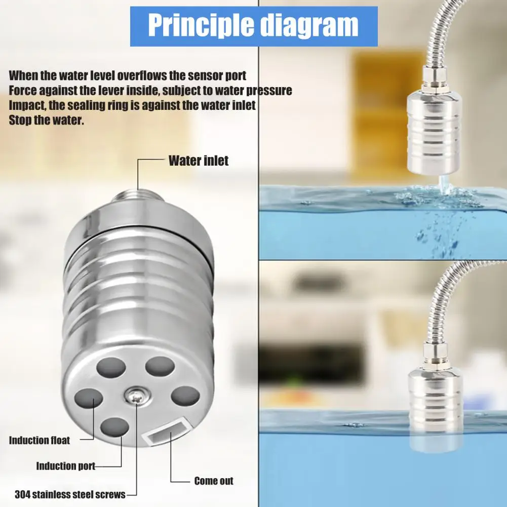 Professional Water Level Switch  Hard Shell Wide Application Mini Floating Ball Valve  Water Level Control Float Valve